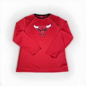 NBA Chicago Bulls Long‎ Sleeve T-Shirt Men's M Basketball Shooting Shirt Jordan